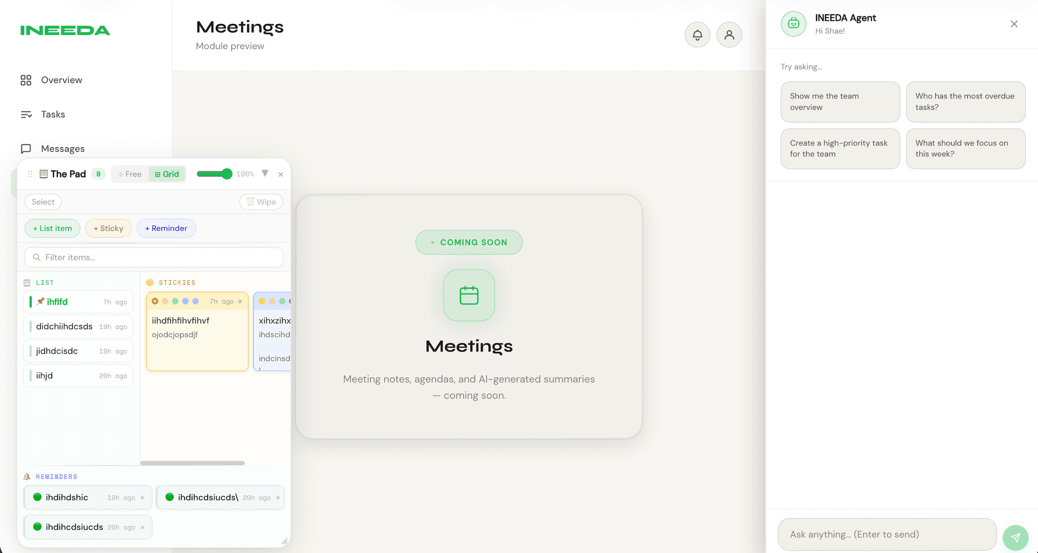 MEETINGS
